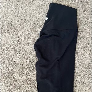 black lululemon align leggings 28”